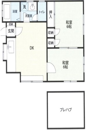 大里郡寄居町一戸建貸家の物件間取画像